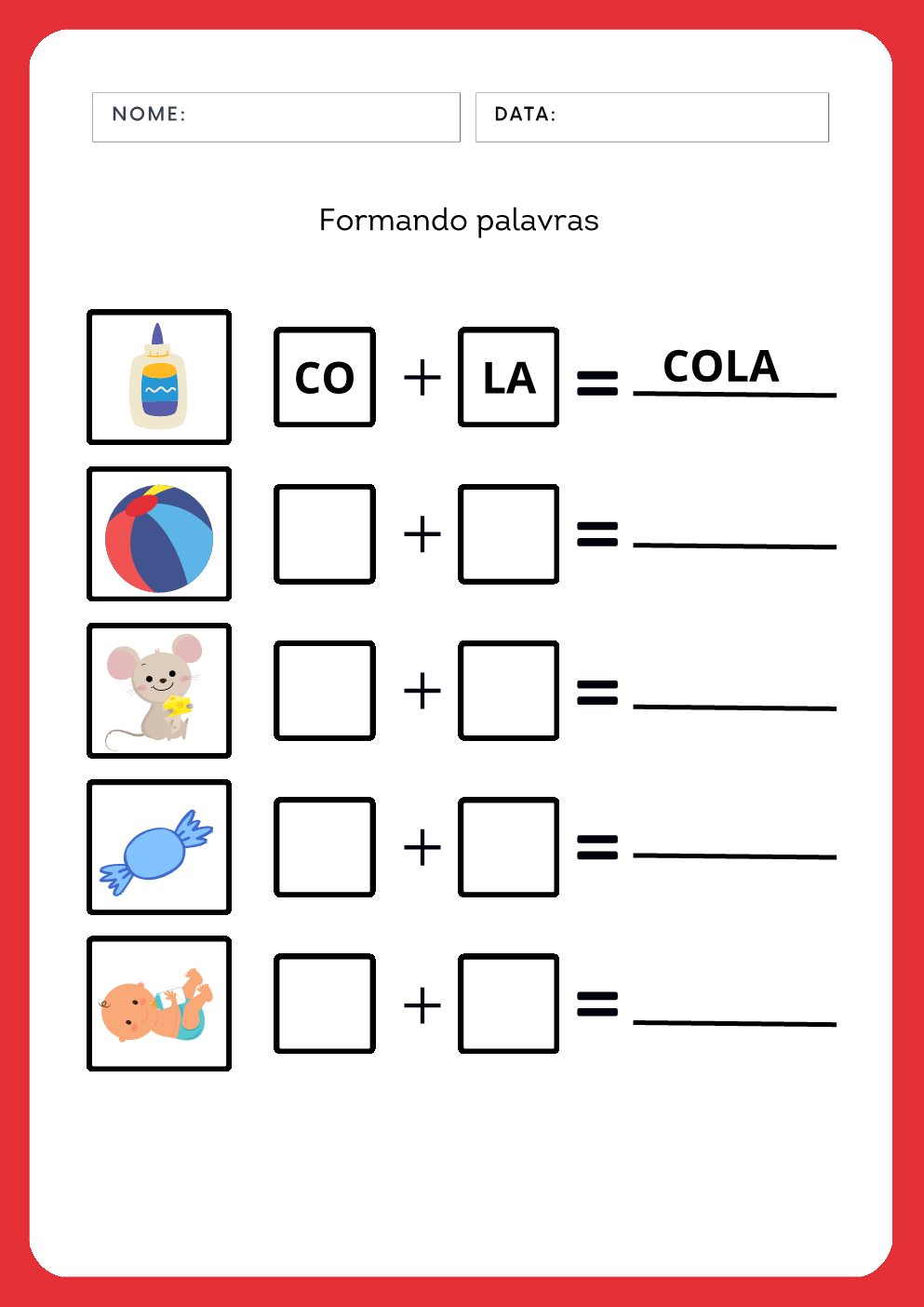 Atividade real do material