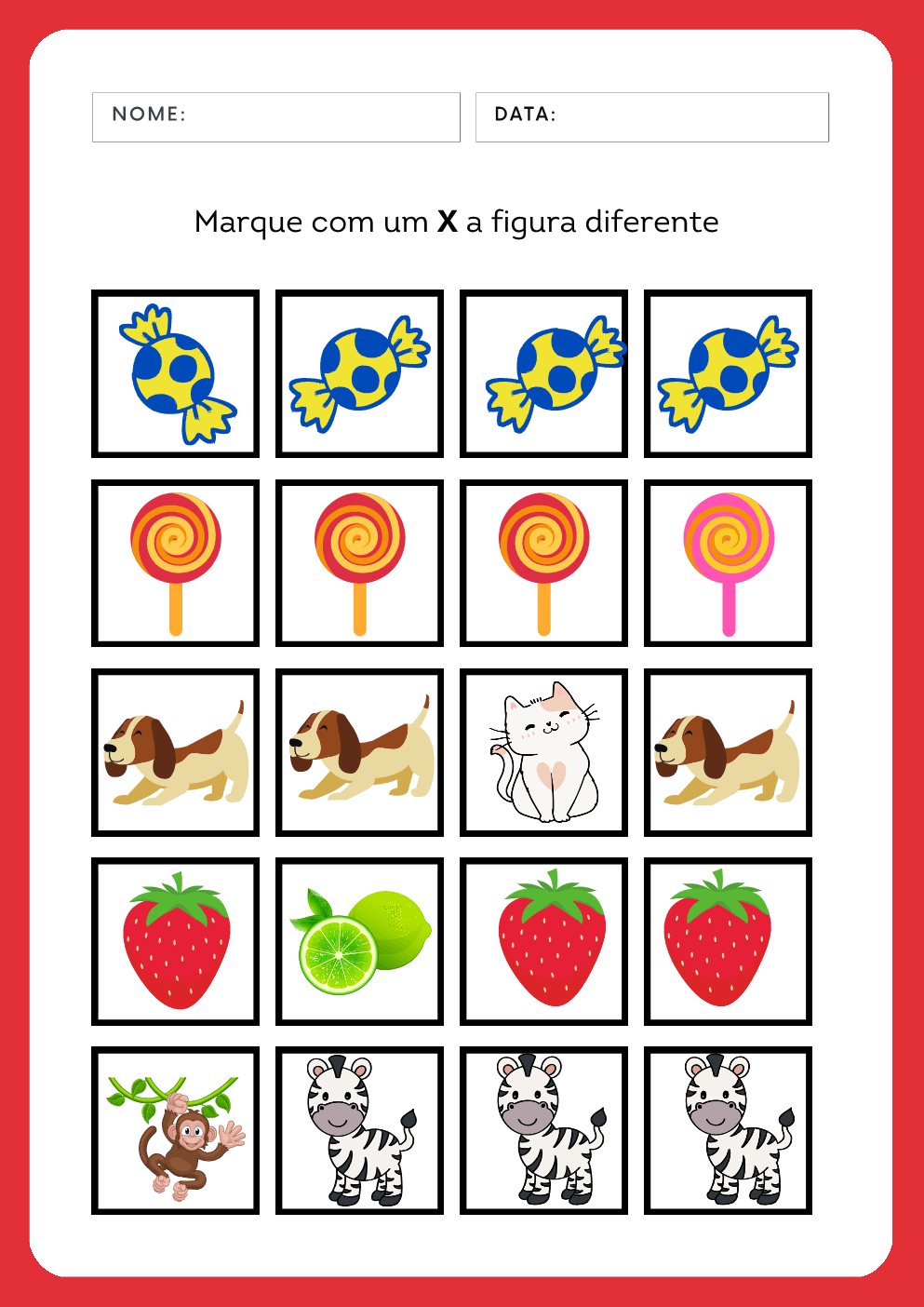 Atividade real do material