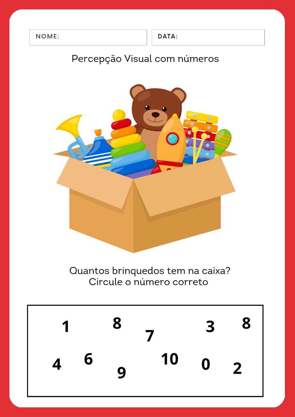 Atividade real do material