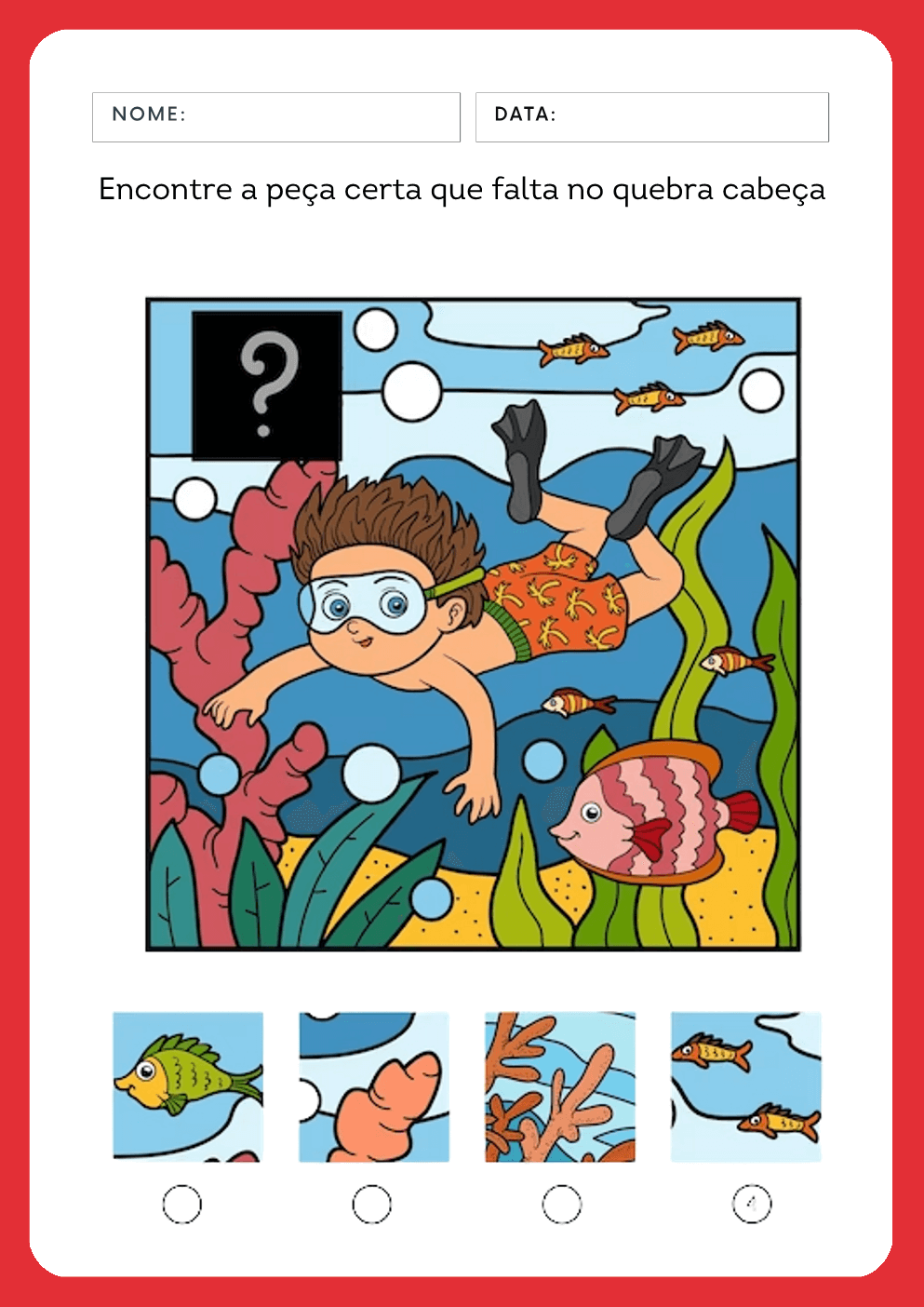 Atividade real do material