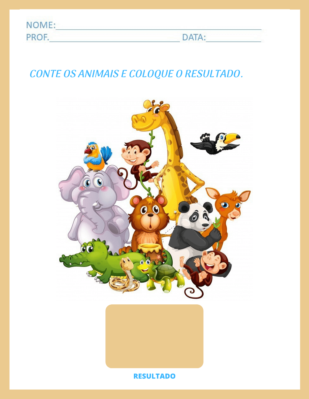 Atividade para autistas