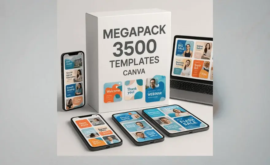 Mega Pack 3500 Templates Canva